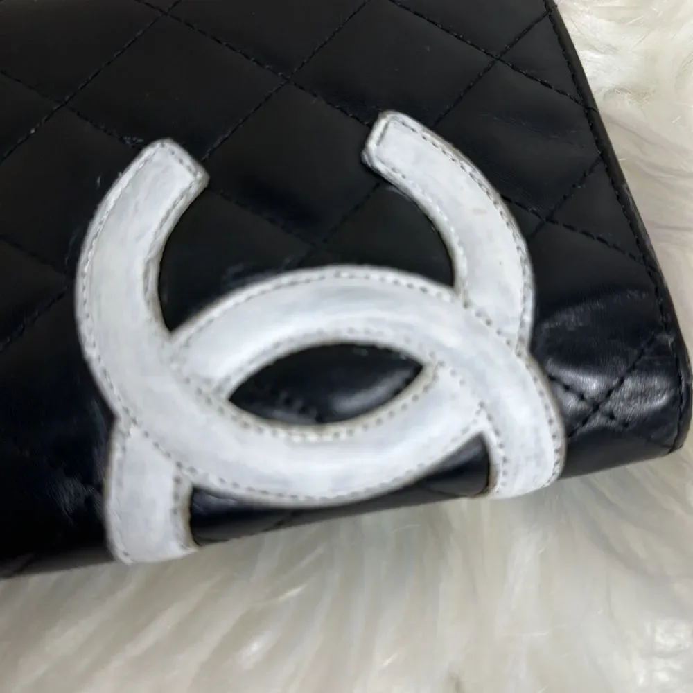 💯Authentic Chanel Bifold  Quilted Long Wallet 🍀